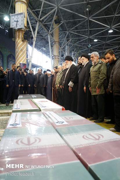Leader performs ritual prayers for Lt. Gen. Qasem Soleimani