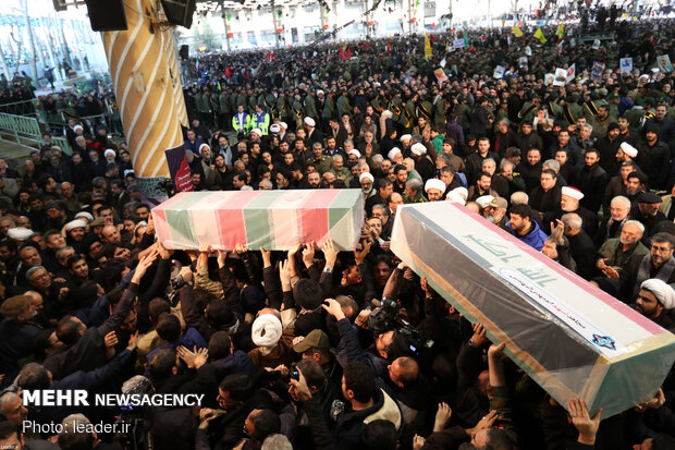 Leader performs ritual prayers for Lt. Gen. Qasem Soleimani