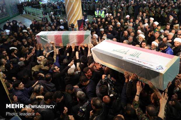 Leader performs ritual prayers for Lt. Gen. Qasem Soleimani