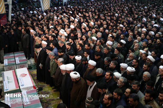 Leader performs ritual prayers for Lt. Gen. Qasem Soleimani