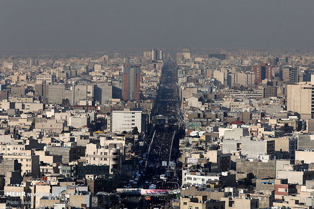 Aerial photos of General Soleimani funeral in Tehran