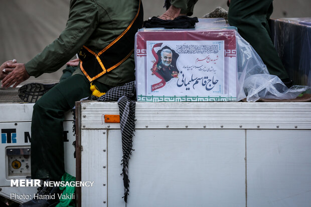 Packed crowds attend funeral procession of Lt. Gen. Soleimani in Tehran
