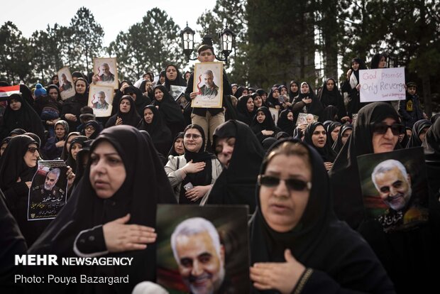 مراسم بزرگداشت شهید سپهبد قاسم سلیمانی در رشت