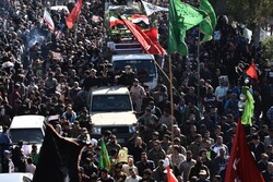 آبادان میں شہید ابو مہدی مہندس کی تشییع جنازہ