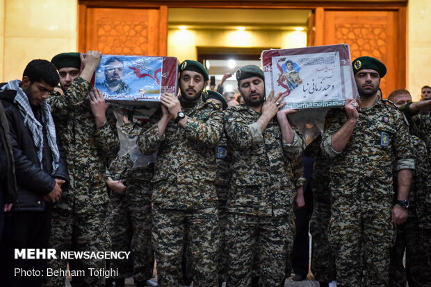 Two bodies of martyrs of resistance in Imam Khomeini (RA) Mausoleum