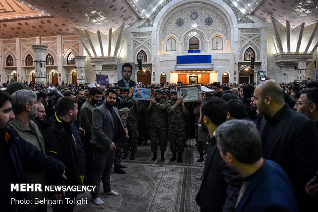 Two bodies of martyrs of resistance in Imam Khomeini (RA) Mausoleum