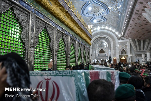 Two bodies of martyrs of resistance in Imam Khomeini (RA) Mausoleum