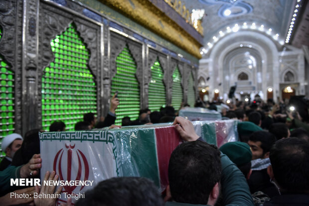 Two bodies of martyrs of resistance in Imam Khomeini (RA) Mausoleum