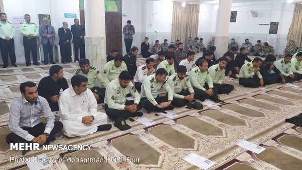 مراسم ترحیم ستوان سوم شهید امیر درویشی در کنارک