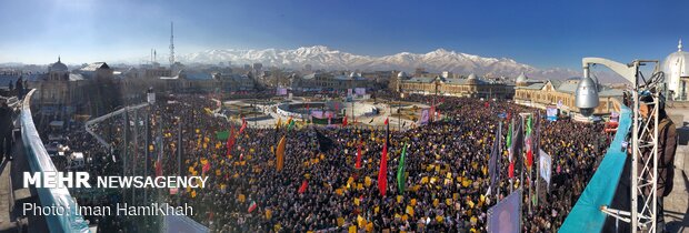 Şehit Süleymani Hemedan halkı tarafından anıldı