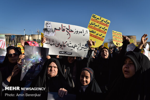 مراسم بزرگداشت شهید سپهبد قاسم سلیمانی در شیراز