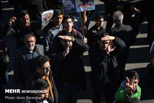 مراسم بزرگداشت شهید سپهبد قاسم سلیمانی در شیراز