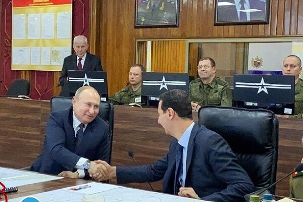 Putin meeting Assad in Syria