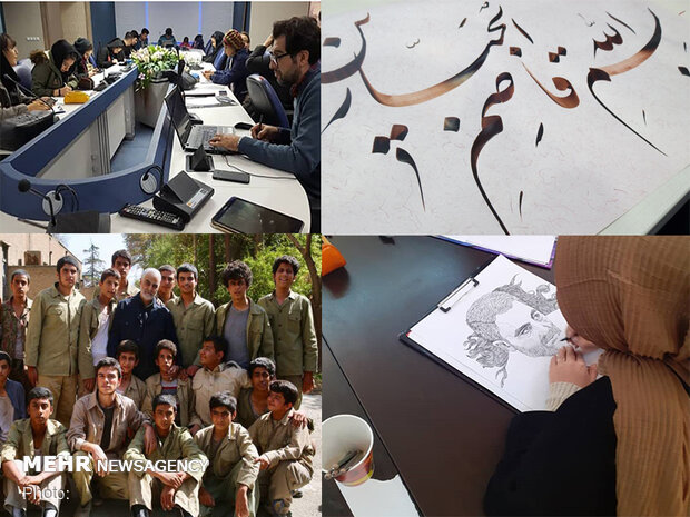 نمایش ارادتی هنرمندانه به سرداردلها/هنرمندان کردستانی پیشگام شدند