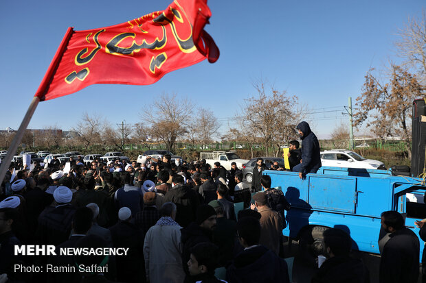 تجمع مردمی در اعلام حمایت از اقدام سپاه پاسداران و تداوم انتقام
