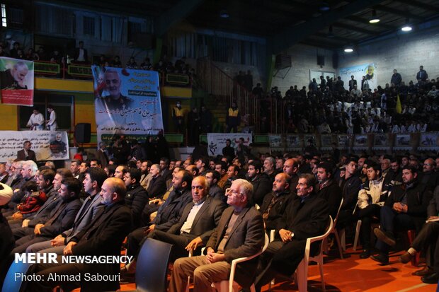 گرامیداشت سردار حاج قاسم سلیمانی و تقدیر مردم از اقدام سپاه در سمنان