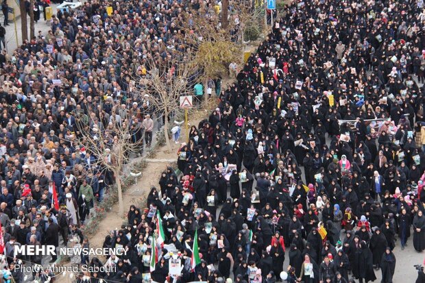 مراسم راهپیمایی و بزرگداشت شهادت سردار شهید سلیمانی در سمنان