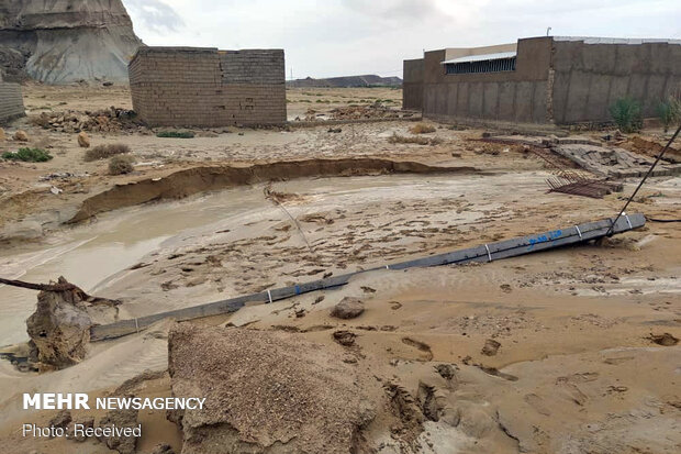 Flood hits Qeshm Island