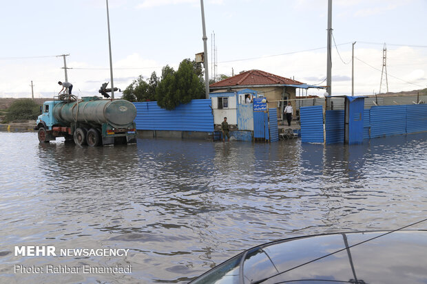 فيضانات في مدينة بندر عباس