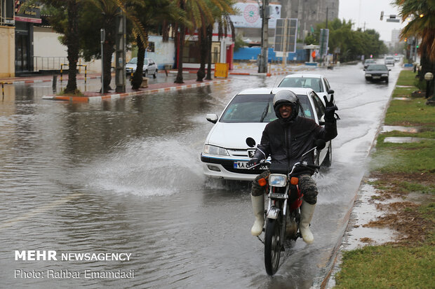 فيضانات في مدينة بندر عباس