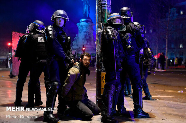 تظاهرات خشونت بار در پاریس‎