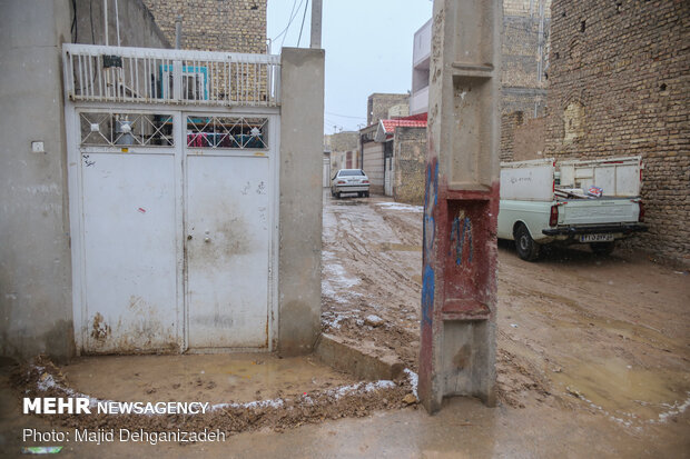 Snow-, rainfall in Yazd prov. 