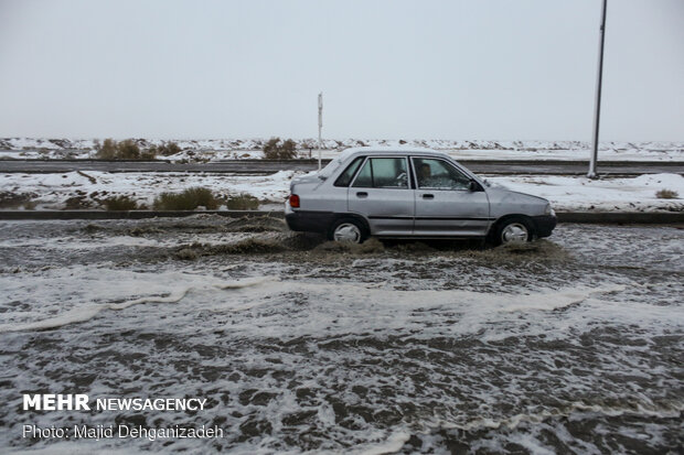 Snow-, rainfall in Yazd prov. 