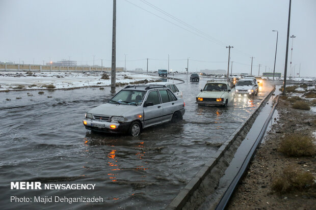 Snow-, rainfall in Yazd prov. 