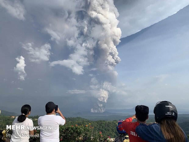 ثوران بركان في الفلبين