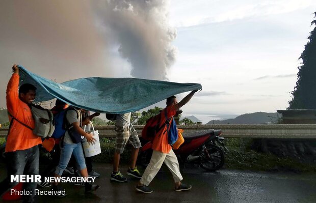 ثوران بركان في الفلبين