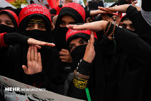 راهپیمایی مردم پاکستان در محکومیت ترور شهید سپهبد سلیمانی