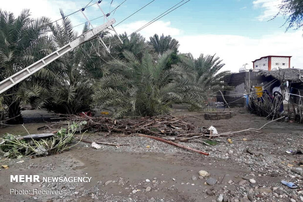 مناطق سیل زده بلوچستان