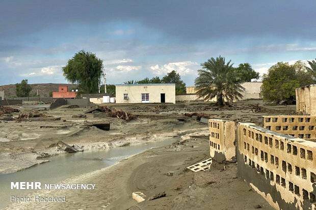 مناطق سیل زده بلوچستان