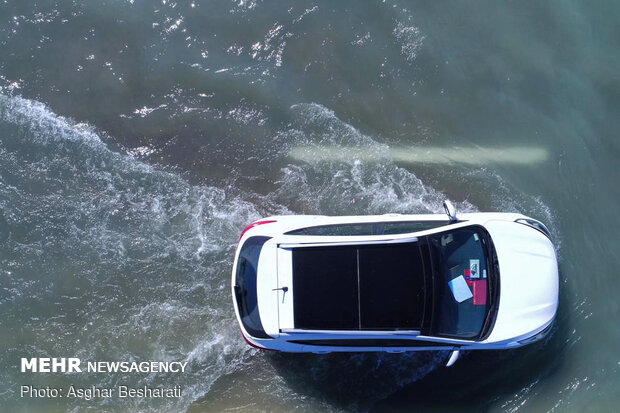 Aerial photos of flood on Qeshm Island