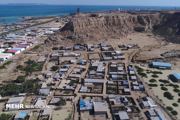 Aerial photos of flood on Qeshm Island