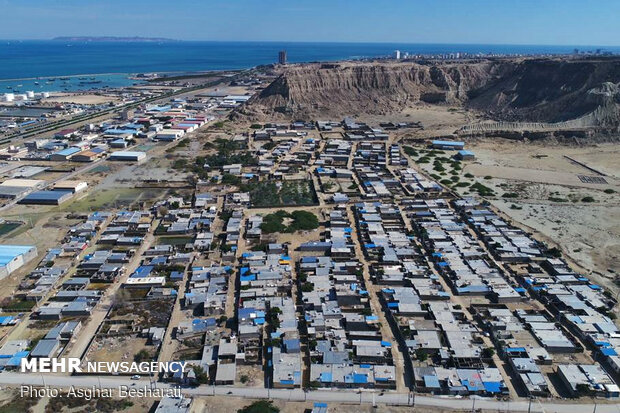 Aerial photos of flood on Qeshm Island