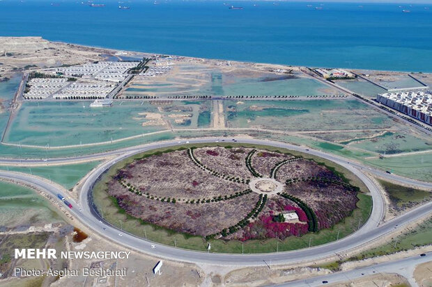 Aerial photos of flood on Qeshm Island