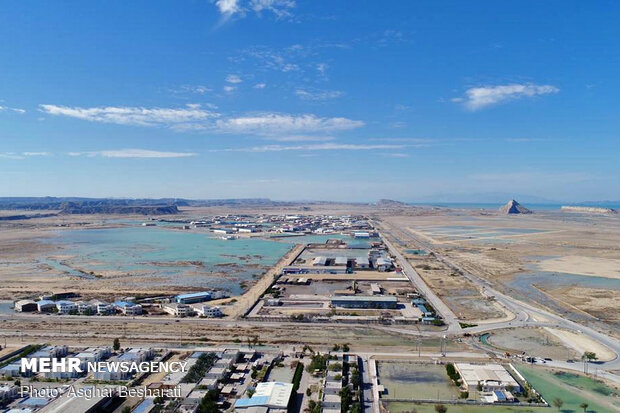 Aerial photos of flood on Qeshm Island