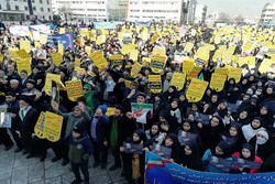 Meşhed halkından direniş cephesine destek gösterisi