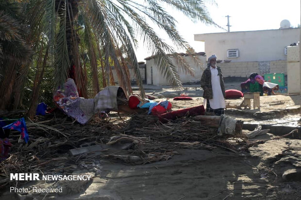 مشاهد المناطق المنكوبة بالسيول في محافظة سيستان وبلوشستان