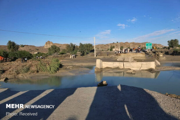 بازگشایی مسیر دسترسی پل شکسته گابریک در جاسک