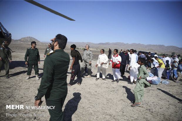 امدادرسانی سپاه در مناطق سیل زده سیستان و بلوچستان