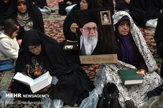 بزرگداشت جانباختگان حادثه هوایی تهران - اوکراین در حرم مطهر شاهچراغ(ع) شیراز