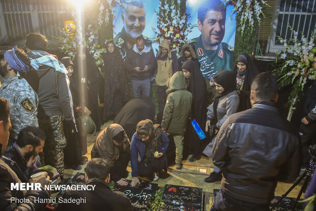 Seven days after burial of Marty Soleimani in Kerman