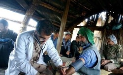 حضور اعضای بسیج جامعه پزشکی برای کمک رسانی در مناطق سیل زده