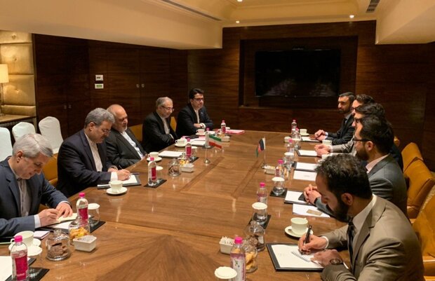 FM Zarif meets with Afghan security adviser in New Delhi