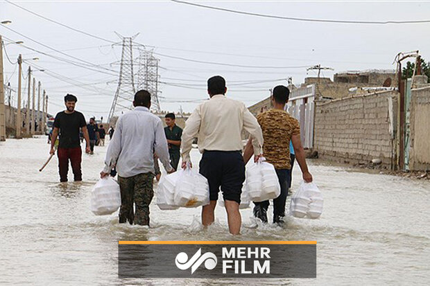 سیستان  اور بلوچستان میں سیلاب سے متاثرہ علاقوں میں غذائی امداد کی فراہمی
