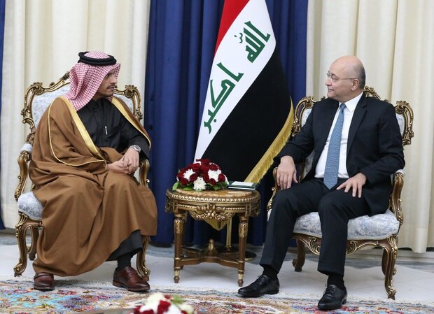 برهم صالح ونائب وزير الخارجية القطري يجتمعان في بغداد