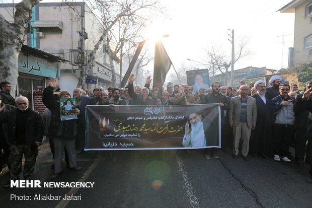 مراسم تشییع و تدفین پیکر «آیت الله میبدی» در گرگان