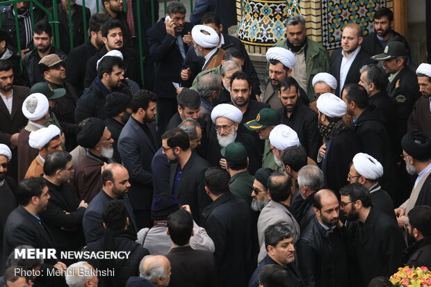 Funeral procession of six martyrs of Ukrainian plane crash in Qom 